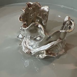 Sterling Silver bracelet Or Paz Ruffle Cuff